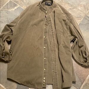 Eddie Bauer Green Lightweight Shirt Jacket Relaxed Fit